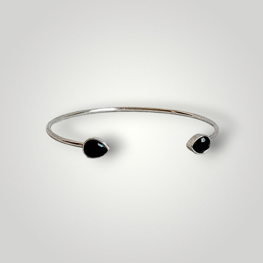 Paparazzi Cuff Water Drop Silver Bracelet