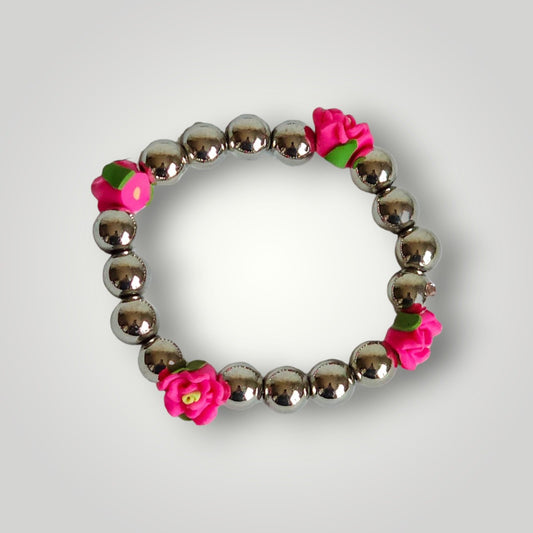 Paparazzi Girls Pink Flower Fashion Bracelet