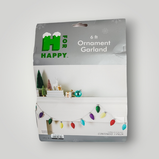 H for Happy Model Felt Lights String Garland