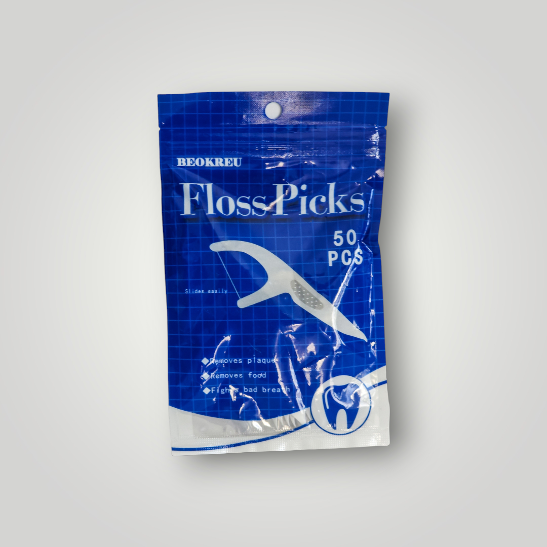 Beokreu Dental Floss Picks, 50 Count