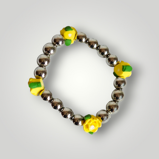 Paparazzi Girls Yellow Flower Fashion Bracelet