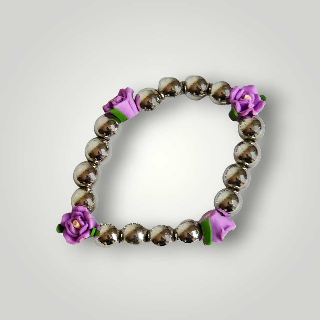 Paparazzi Girls Purple Flower Fashion Bracelet