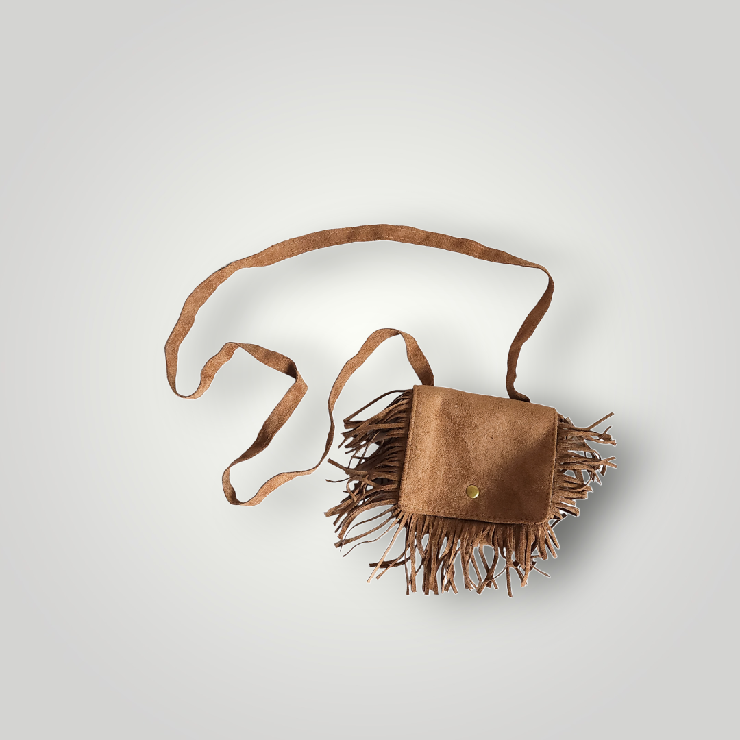 Sammie Jo Girls Brown Fringe Purse