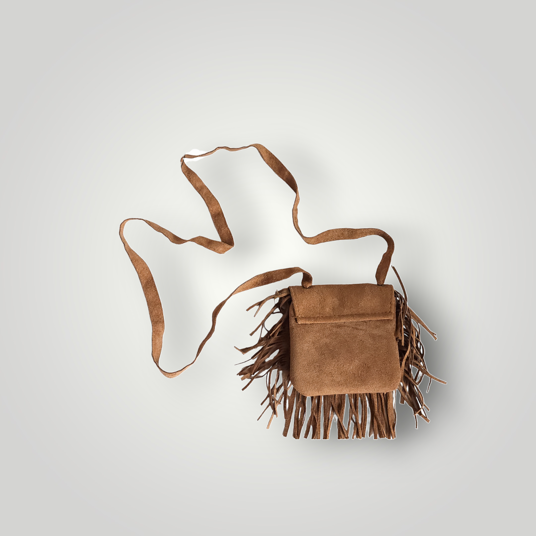 Sammie Jo Girls Brown Fringe Purse