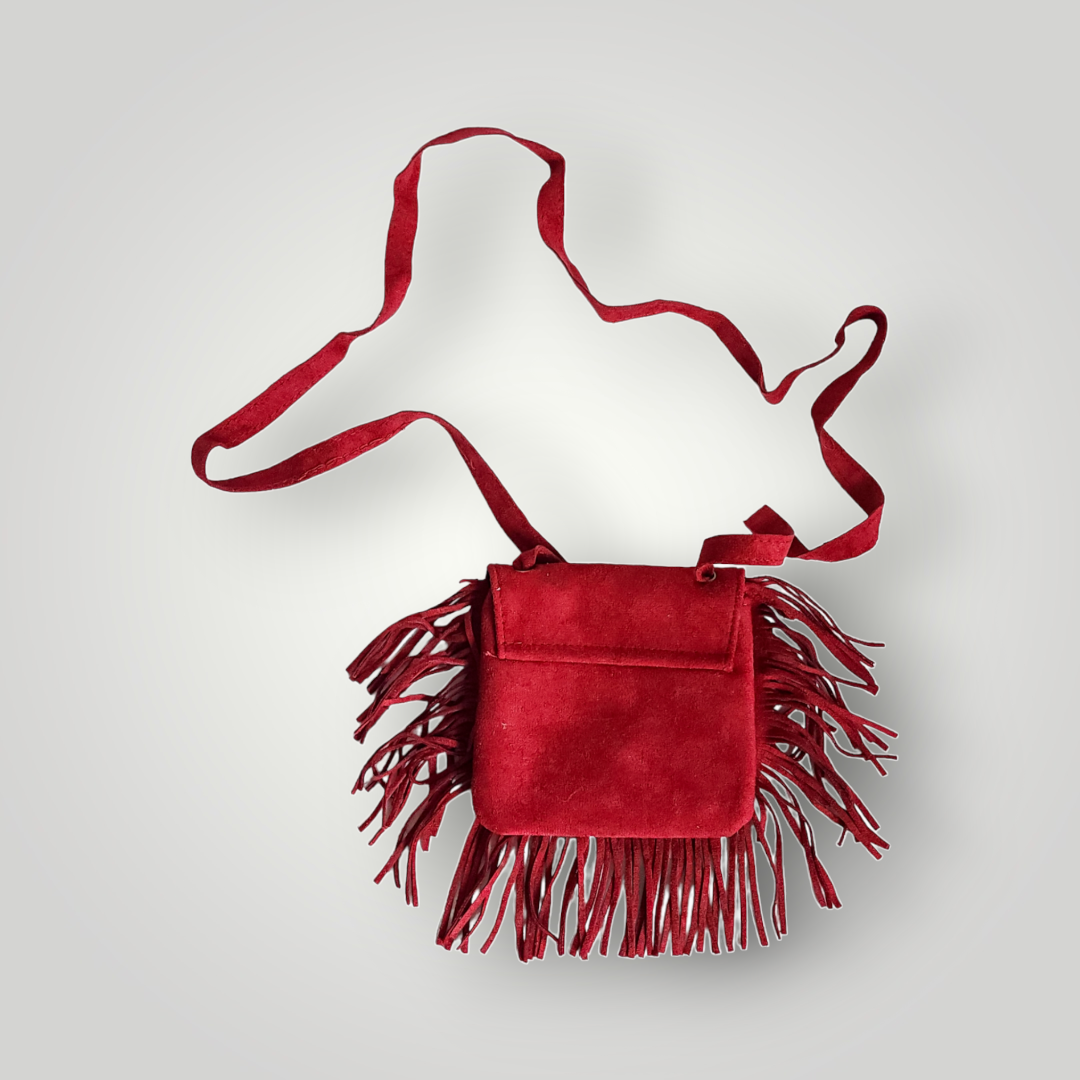 Sammie Jo Girls Red Fringe Purse