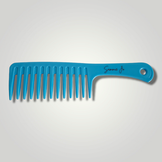 Sammie Jo Blue Wide Tooth Comb
