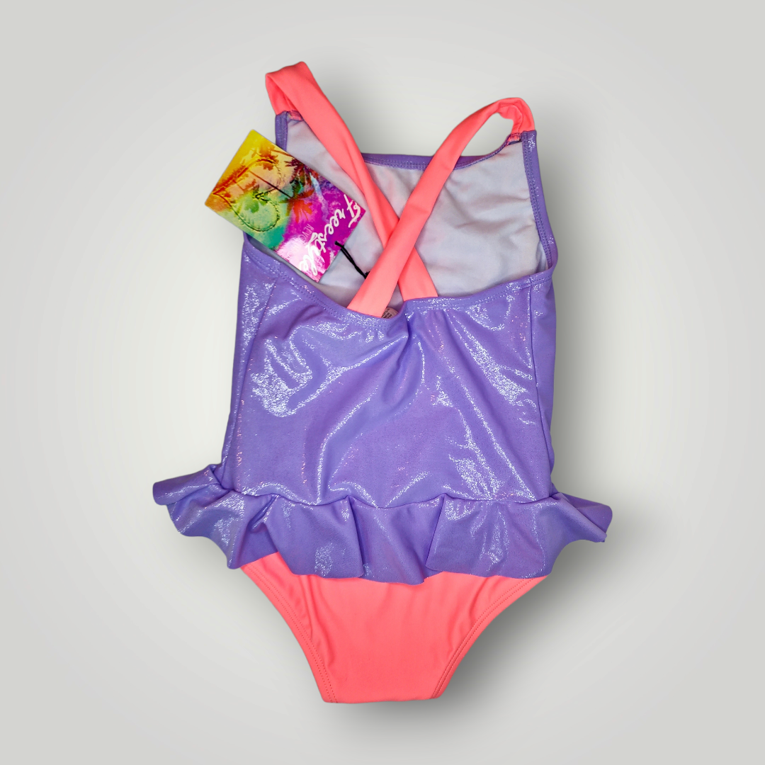 Freestyle Girls One Piece Swimsuit, Lilac Pink