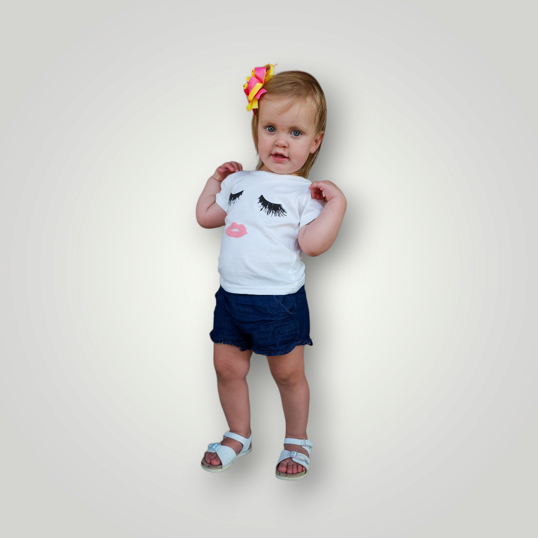 Kids Tales Eyelash White T-Shirt