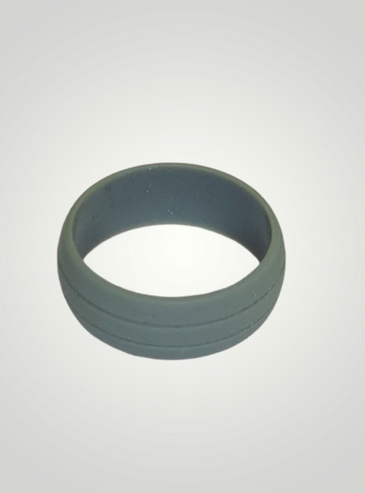 nCircle Grey Silicone Ring, Size 10