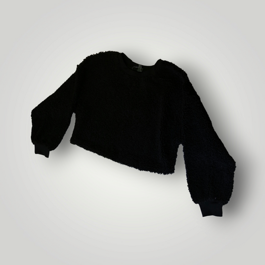 Wild Fable Black Cropped Sweatshirt, Size Medium