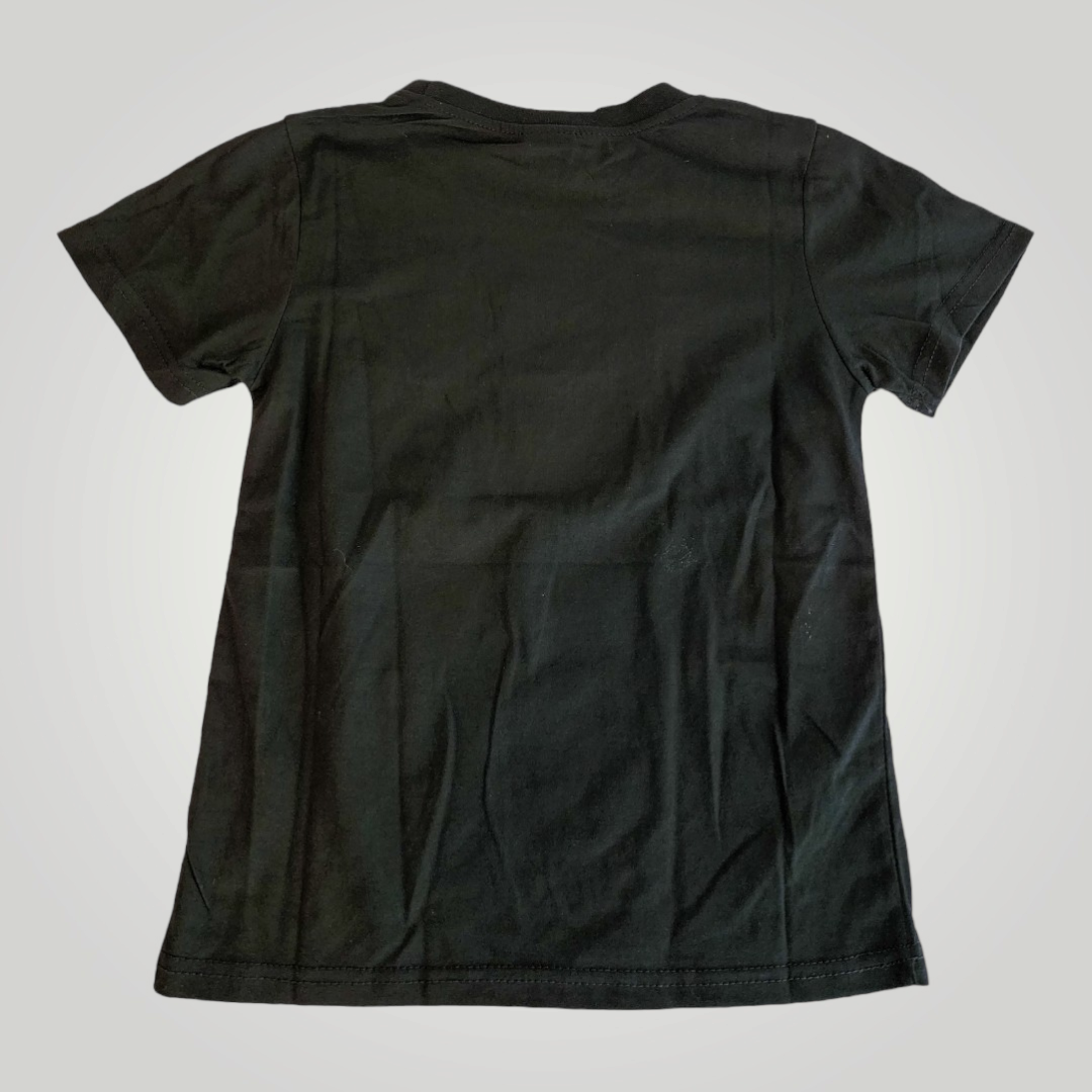 Sammie Jo Emoji Vinyl Print Black T-Shirt, Size 8