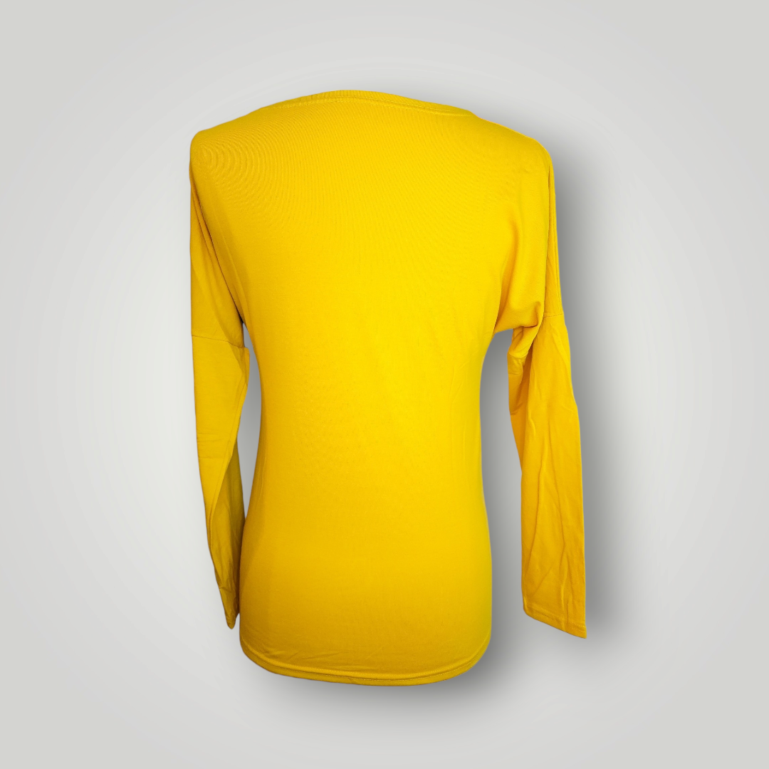 Sammie Jo Women's Yellow Long Sleeve Shirt