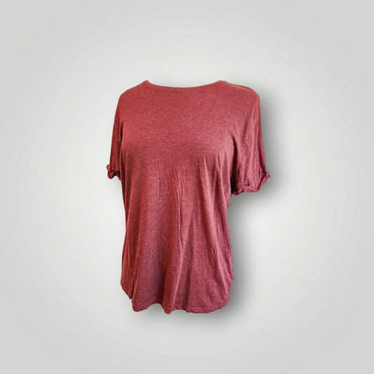 A New Day Burgundy T-Shirt, Size X-Large