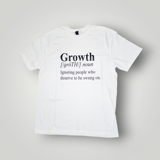 Growth T-Shirt, White, Size Large 