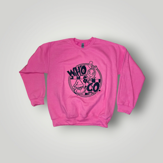 Who & Co. Fleece Sweatshirt, Safety Pink, Size Medium 