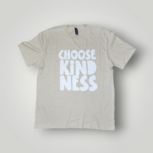 Choose Kindness T-Shirt, Sand, Size Large 