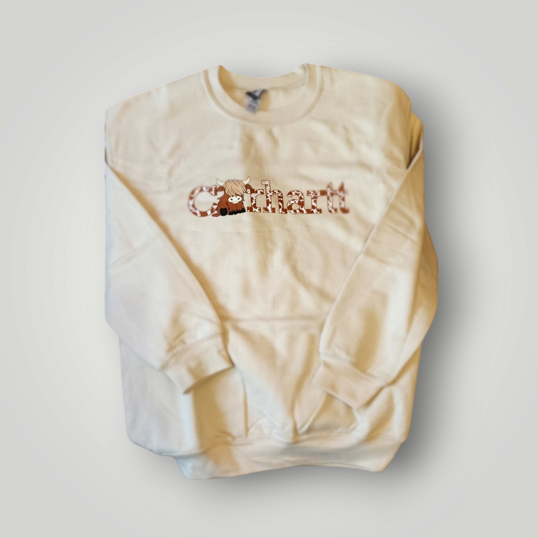 Adult Carhartt Tan Fleece Sweatshirt – Medium | Boutique Adventures