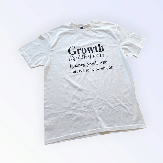 Growth T-Shirt, White, Size Large