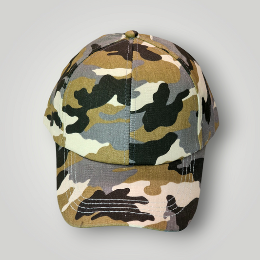 Sammie Jo Brown Camouflage Ponytail Baseball Cap Front