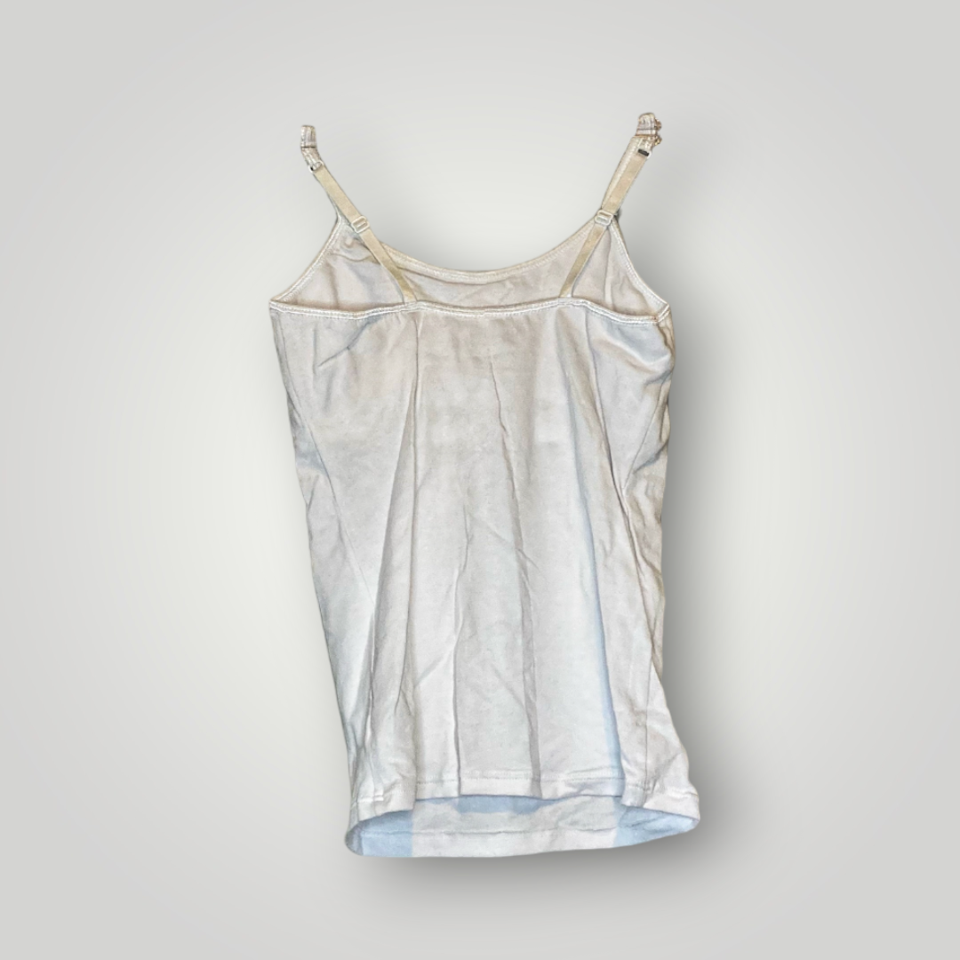 So Nikki White Camisole, Size Youth Small
