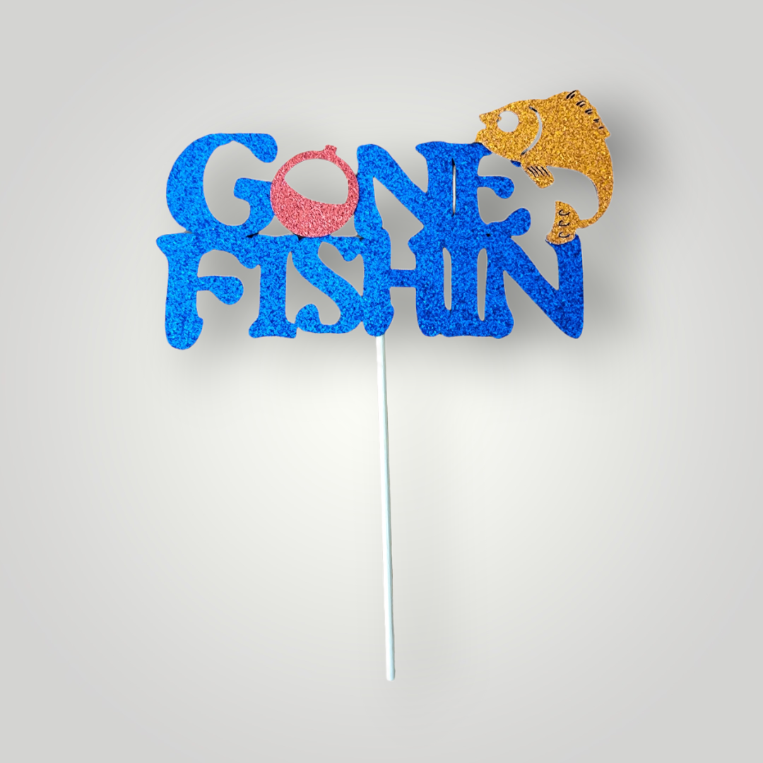 Gone Fishin Cake Decoration