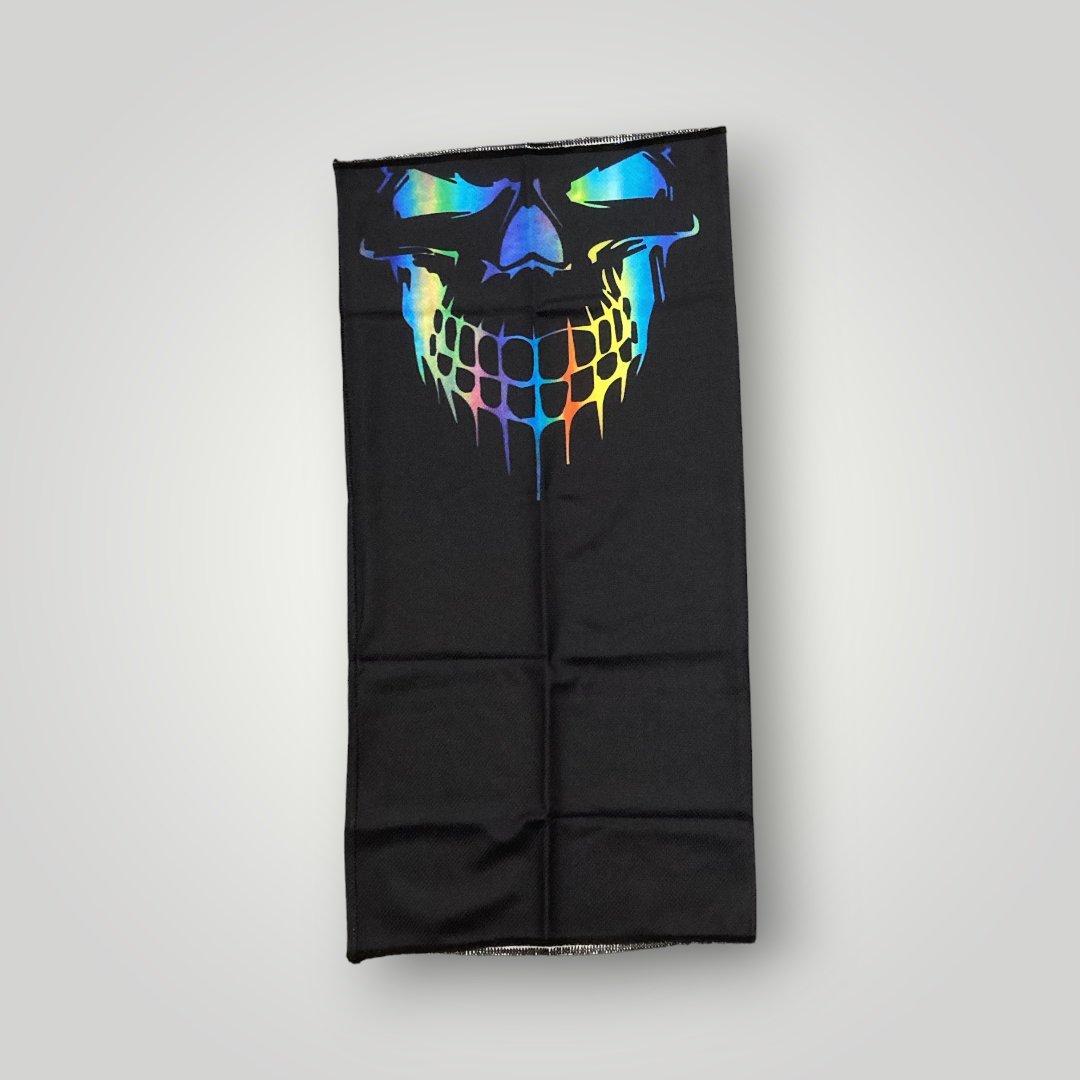 Granny's Goods Chromatic Skull Print Neck Gaiter