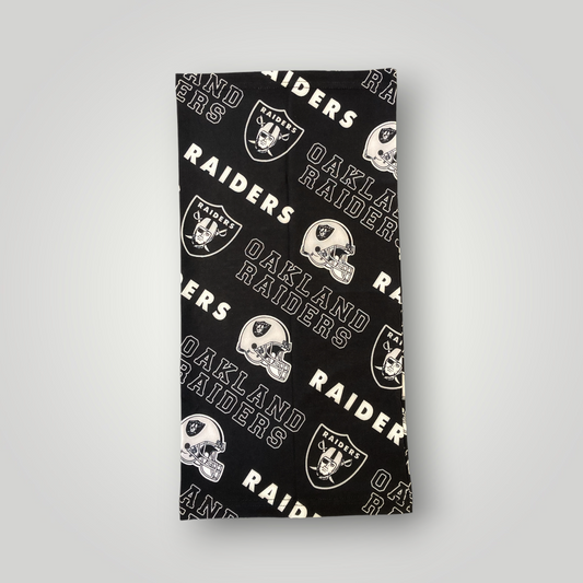 Granny's Goods Oakland Raiders Black Neck Gaiter