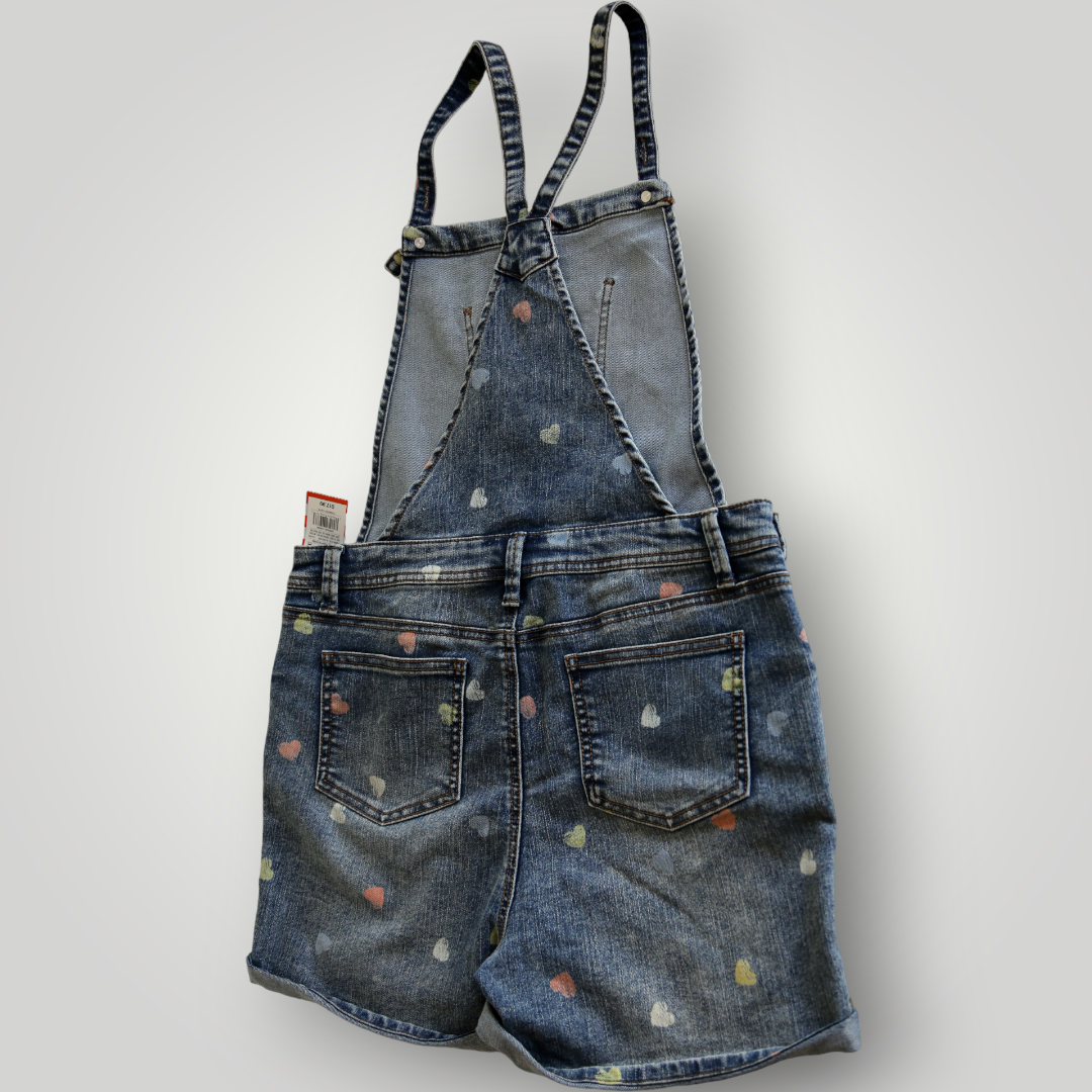 Cat & Jack Denim Overall Shorts, Size Youth XXL/18