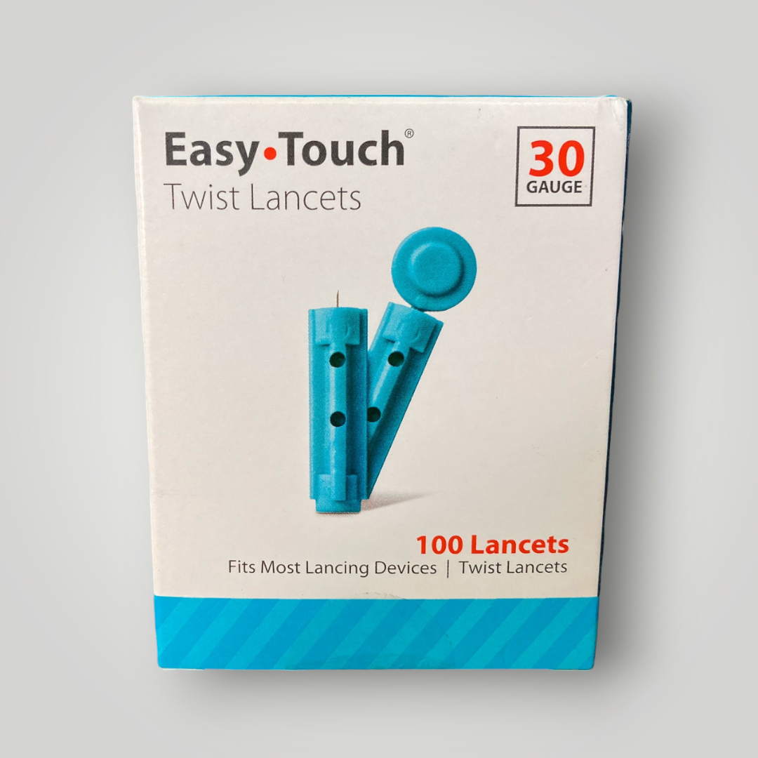 EasyTouch 30 G 100 Count Twist Top Lancets