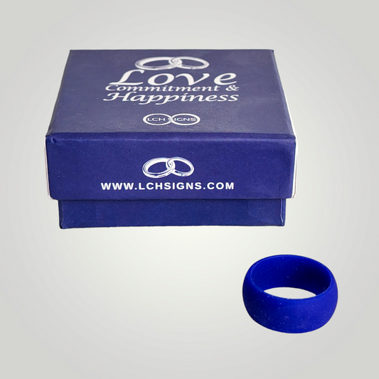 LCH Women's Silicone Ring Blue 7.5 from Granny's Goods at Boutique Adventures in Aurora, MO. 
