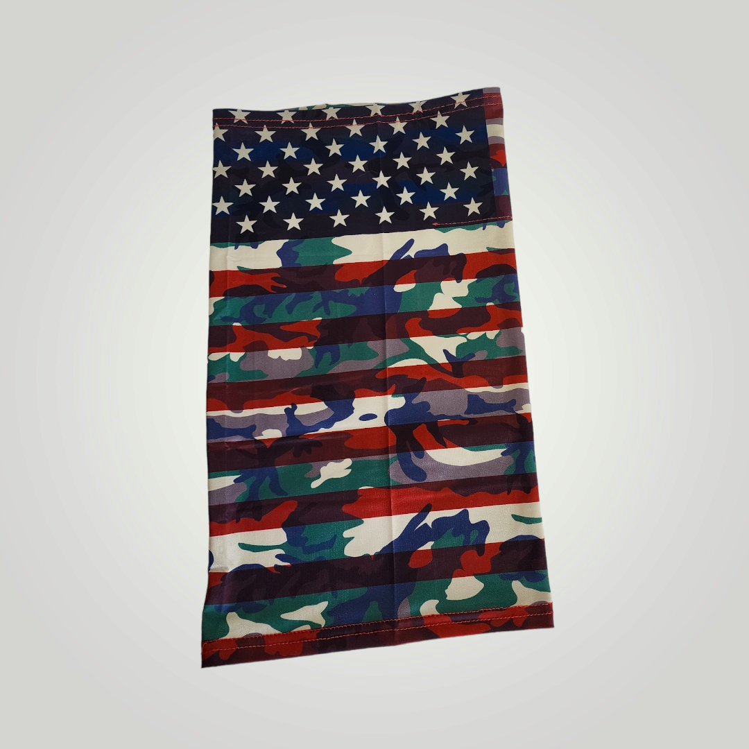 Granny's Goods Camouflage American Flag Gaiter