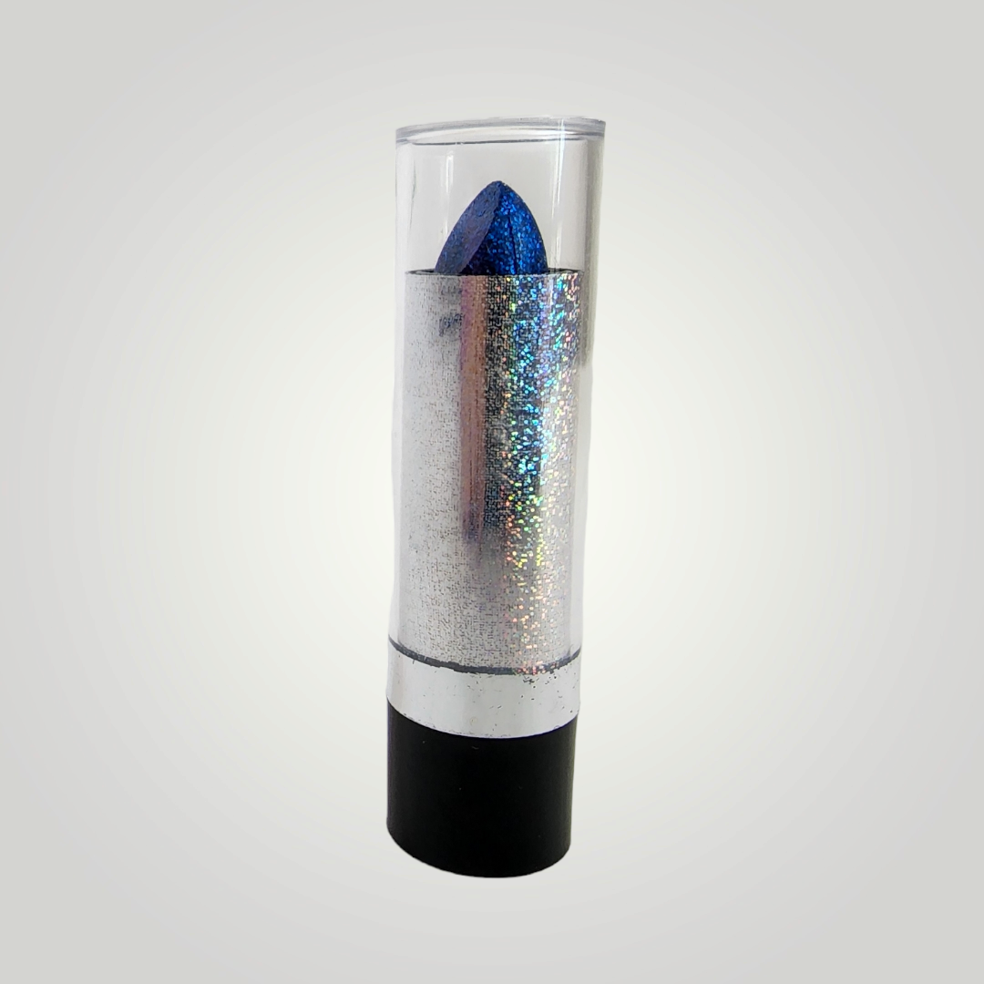 Blue Glitter Lipstick