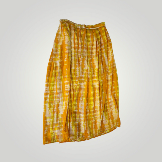 Who What Wear Yellow Tie Dye Skirt, Size 4