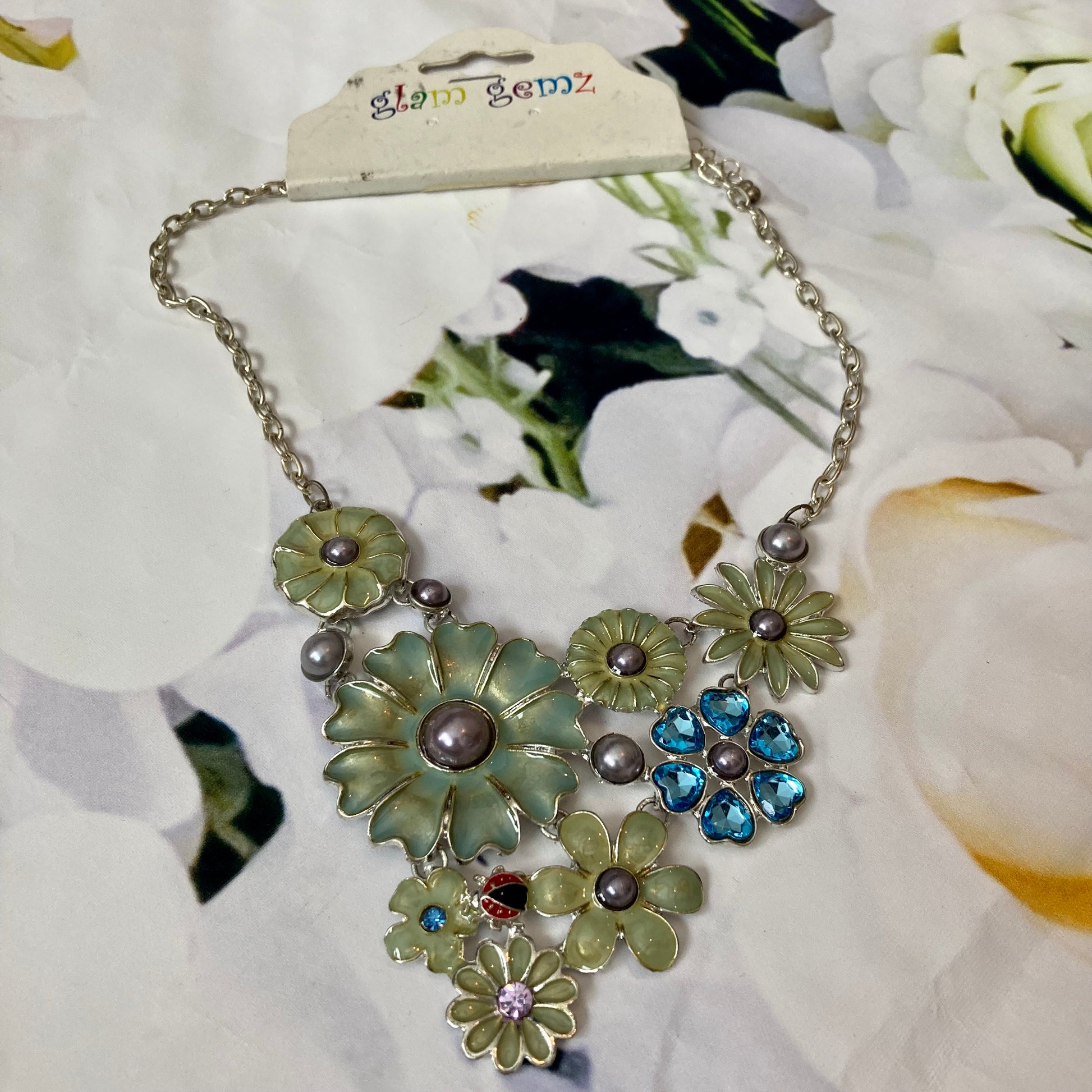 GlamGemz Girls Floral Fashion Necklace